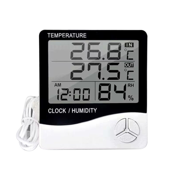 THC-03A Sveglia igrometro termometro elettronico digitale LCD per esterni/interni, THC-03A
