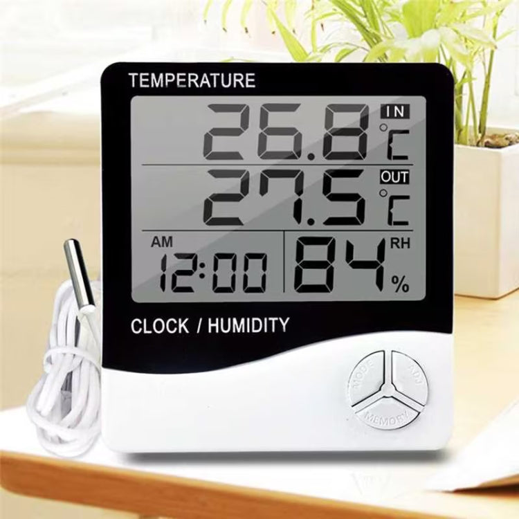 THC-03A Sveglia igrometro termometro elettronico digitale LCD per esterni/interni, THC-03A