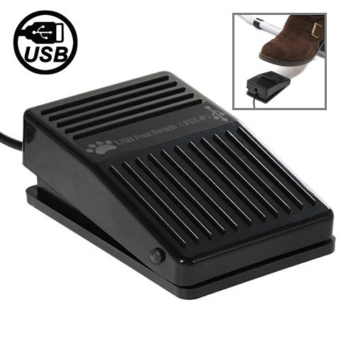 Adattatore per tastiera Game Pad con interruttore di comando a pedale USB per computer, 1 Foot Switch