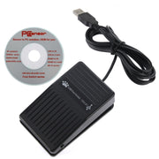 Adattatore per tastiera Game Pad con interruttore di comando a pedale USB per computer, 1 Foot Switch