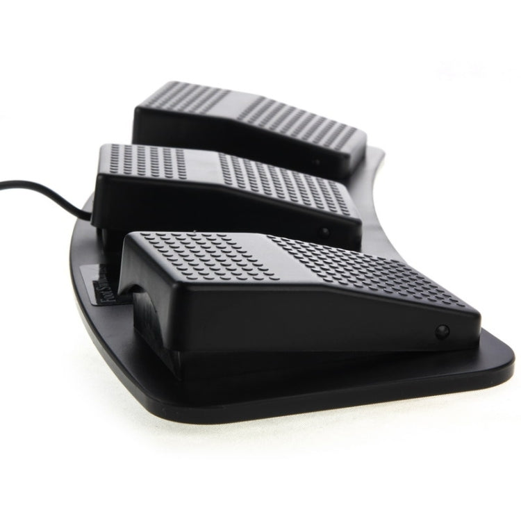 Interruttore a pedale USB a tripla azione per PC, 2 Foot Switch