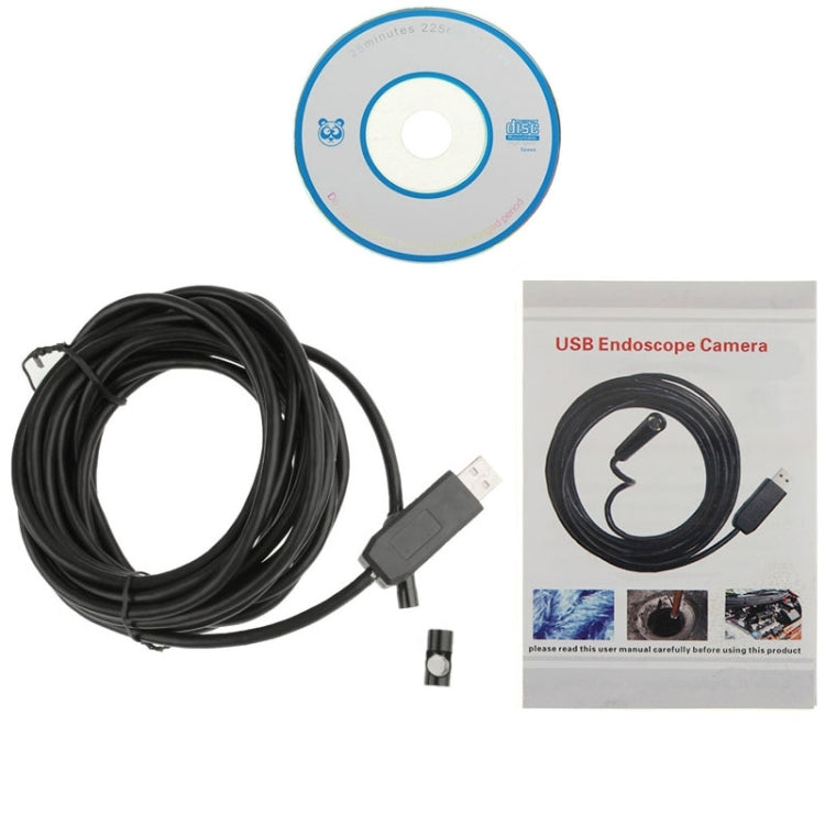 Telecamera di ispezione per tubo serpente endoscopio USB impermeabile con 6 LED per parti della funzione OTG del telefono cellulare Android, lunghezza: 5 m, diametro lente: 7 mm, 5m (Lens Diameter: 7mm)