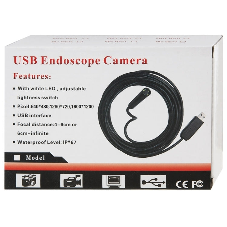 Telecamera di ispezione per tubo serpente endoscopio USB impermeabile con 6 LED per parti della funzione OTG del telefono cellulare Android, lunghezza: 5 m, diametro lente: 7 mm, 5m (Lens Diameter: 7mm)