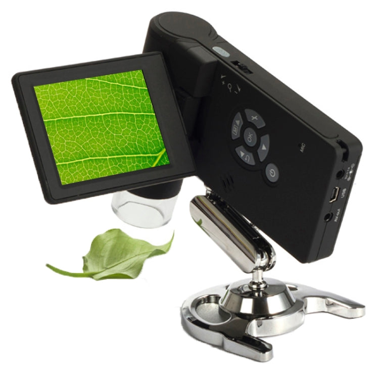 Microscopio digitale portatile LCD da 3 pollici 500X 5 Megapixel con 8 LED, DMS-039M 500X