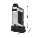 Microscopio tascabile zoom 20X-40X con luce LED