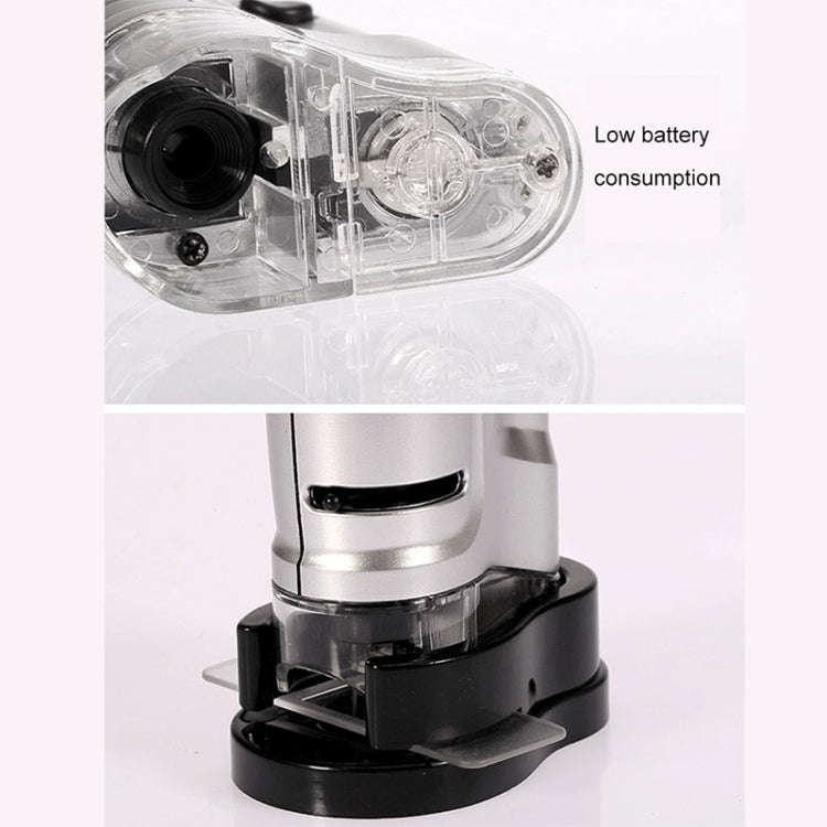 Microscopio tascabile zoom 20X-40X con luce LED