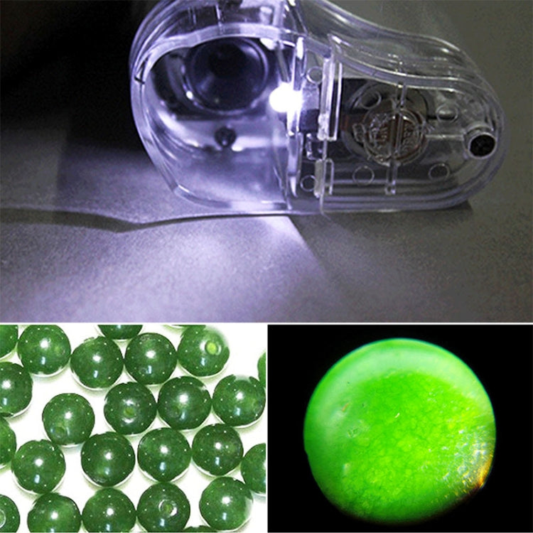 Microscopio tascabile con obiettivo zoom con ingrandimento 20X - 40X con luce LED