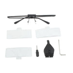 Lente d'ingrandimento 1,5X-3,5X con luce LED nera