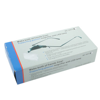 Lente d'ingrandimento 1,5X-3,5X con luce LED nera