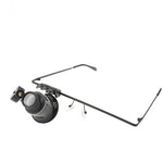 Lente d'ingrandimento per riparazione orologi tipo occhiali 20X con luce LED, 9892A