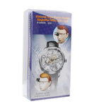 Lente d'ingrandimento per riparazione orologi tipo occhiali 20X con luce LED, 9892A