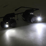Lente d'ingrandimento 20X con luce LED per riparazione orologi