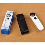 Lente d'ingrandimento portatile 40X con luce LED e custodia