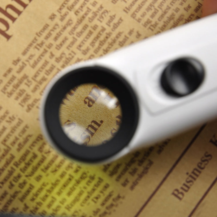 Lente d'ingrandimento portatile 40X con luce LED e custodia
