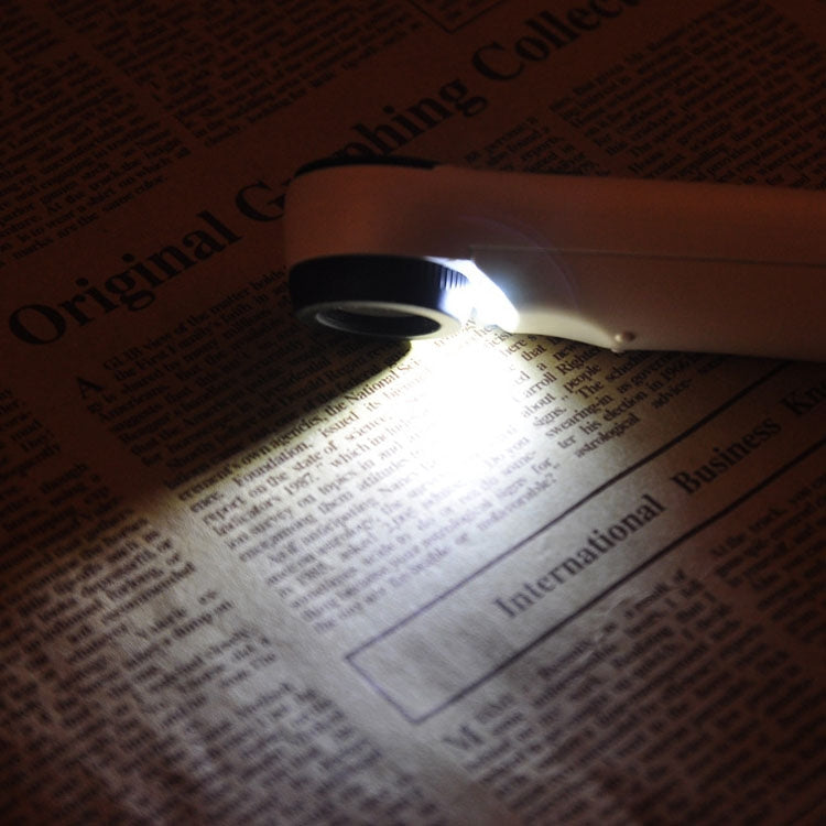 Lente d'ingrandimento portatile 40X con luce LED e custodia