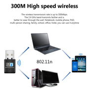 Adattatore per scheda nano di rete USB wireless 802.11N da 300 Mbps, Card Adapter
