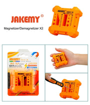 JAKEMY JM-X2 Magnetizzatore/Smagnetizzatore con fori per cacciavite, dimensioni: medio, JM-X2