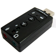 Adattatore audio USB a 2.1 canali, Plastic 2.1 Channel Black