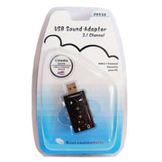 Adattatore audio USB a 2.1 canali, Plastic 2.1 Channel Black
