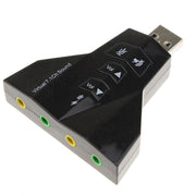 Adattatore audio USB a 2.1 canali (doppio microfono USB, doppia cuffia USB)