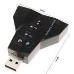 Adattatore audio USB a 2.1 canali (doppio microfono USB, doppia cuffia USB)