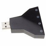 Adattatore audio USB a 2.1 canali (doppio microfono USB, doppia cuffia USB)