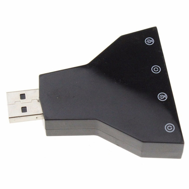Adattatore audio USB a 2.1 canali (doppio microfono USB, doppia cuffia USB)