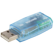 Adattatore per scheda audio esterna USB DSP 5.1 canale mono, Plastic 5.1 Channel Blue