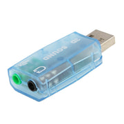 Adattatore per scheda audio esterna USB DSP 5.1 canale mono, Plastic 5.1 Channel Blue