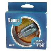 Adattatore per scheda audio esterna USB DSP 5.1 canale mono, Plastic 5.1 Channel Blue