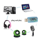 Adattatore per scheda audio esterna USB DSP 5.1 canale mono, Plastic 5.1 Channel Blue