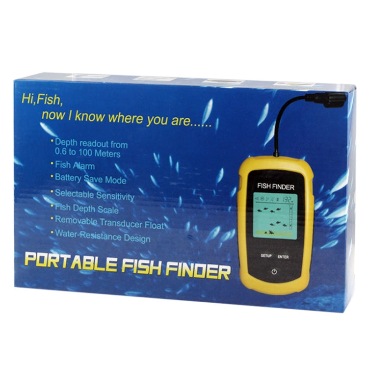 Ecoscandaglio portatile con display da 2,0 pollici, letture di profondità da 0,6 a 100 m (2,0-328 piedi), Operating Range:0.6-100m
