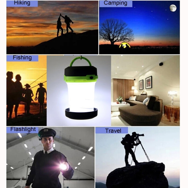 Lampada lanterna LED retrattile 3 modalità per tenda
