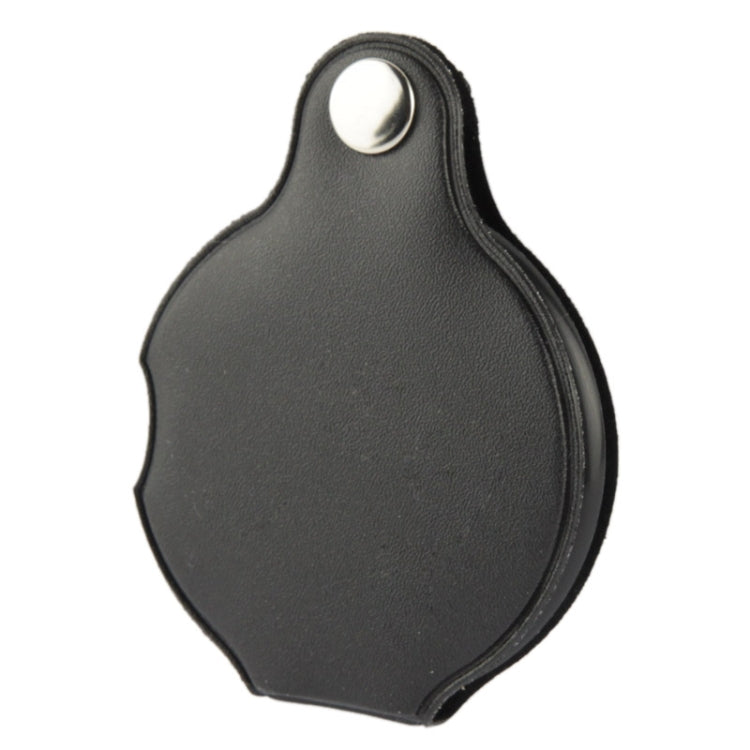 Lente d'ingrandimento tascabile pieghevole 5X con custodia in pel