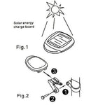 4 modalità flash disponibili Fanale posteriore per bicicletta ricaricabile a energia solare con 2 LED rossi, Solar Energy Bicycle Tail Light