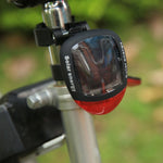 4 modalità flash disponibili Fanale posteriore per bicicletta ricaricabile a energia solare con 2 LED rossi, Solar Energy Bicycle Tail Light