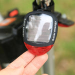 4 modalità flash disponibili Fanale posteriore per bicicletta ricaricabile a energia solare con 2 LED rossi, Solar Energy Bicycle Tail Light