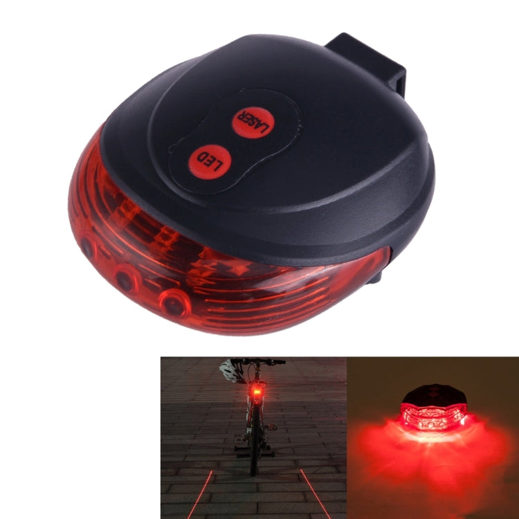 Luce LED posteriore per bicicletta con laser di sicurezza