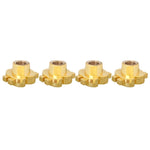 Cappucci universali per valvole di pneumatici per auto in plastica stile dollaro da 8 mm, confezione da 4, Dollar Style