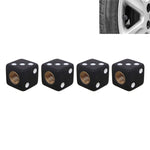 Cappucci per valvole pneumatici per auto in plastica stile dado universali da 8 mm, confezione da 4, Dice Shape 3 Magenta, Dice Shape 3, Dice Style 3