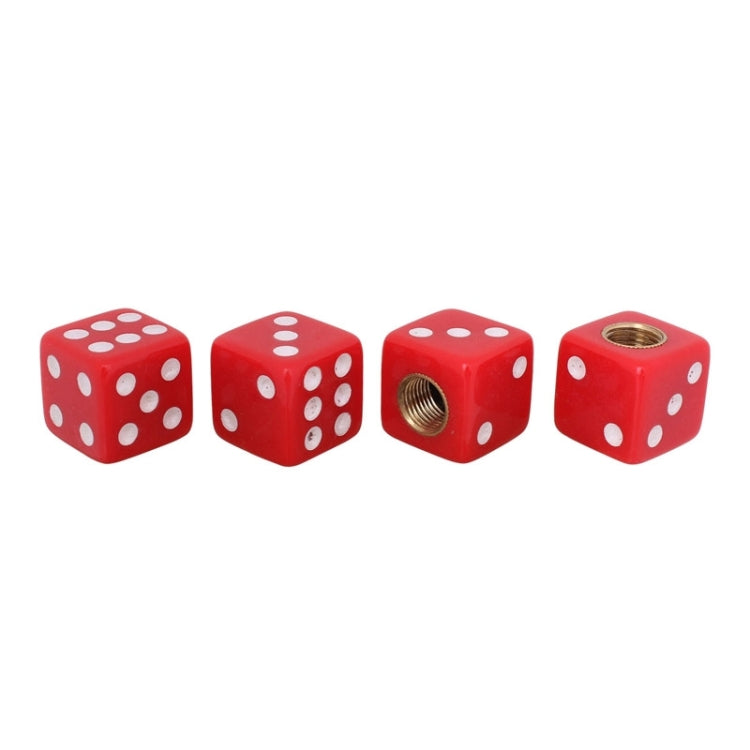 Cappucci per valvole pneumatici per auto in plastica stile dado universali da 8 mm, confezione da 4, Dice Shape 3 Magenta, Dice Shape 3, Dice Style 3