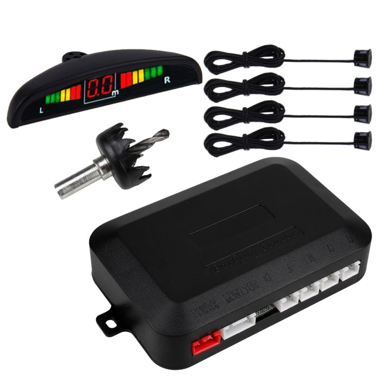 Cicalino di retromarcia per parcheggio auto e sensori LED 4 sensori di sicurezza