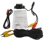 Telecamera retrovisiva per auto con sensore LED, supporto lente colorata/visibile a 135°/impermeabile e funzione sensore notturno (E327), E327