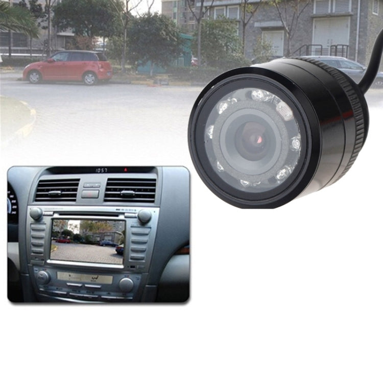 Telecamera retrovisiva per auto con sensore LED E325, supporto lente colorata / visibilità a 120 gradi / funzione sensore impermeabile e notturno, diametro: 30 mm, E325