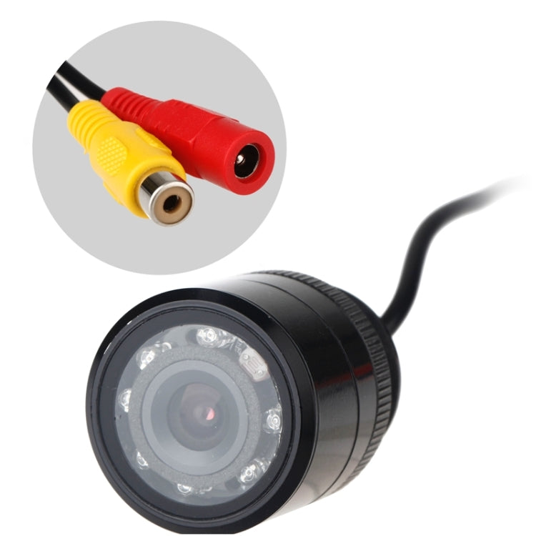 Telecamera retrovisiva per auto con sensore LED E325, supporto lente colorata / visibilità a 120 gradi / funzione sensore impermeabile e notturno, diametro: 30 mm, E325
