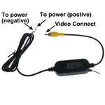 Telecamera posteriore per DVD con trasmissione wireless impermeabile, ricezione, con scala, supporto installato nel navigatore DVD per auto o sul monitor dell'auto, ampio angolo di visione: 170 gradi (WX004), Wireless