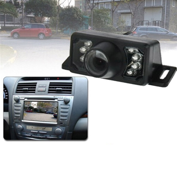 7 LED IR a infrarossi impermeabile per visione notturna cablata con lente corta DVD vista posteriore, con scala, supporto installato nel navigatore DVD per auto o sul monitor dell'auto, ampio angolo di visione: 140 gradi (YX002), YX002