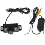 Vista posteriore DVD con obiettivo corto wireless per visione notturna impermeabile a infrarossi a 7 LED IR con scala, supporto installato nel navigatore DVD per auto, ampio angolo di visione: 140 gradi (WX002), WX002