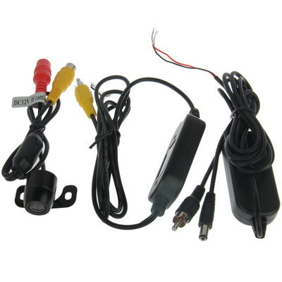 Telecamera retrovisiva DVD a farfalla wireless impermeabile con scala, supporto installato nel navigatore DVD per auto o nel monitor dell'auto, ampio angolo di visione: 170 gradi (WX003), WX003