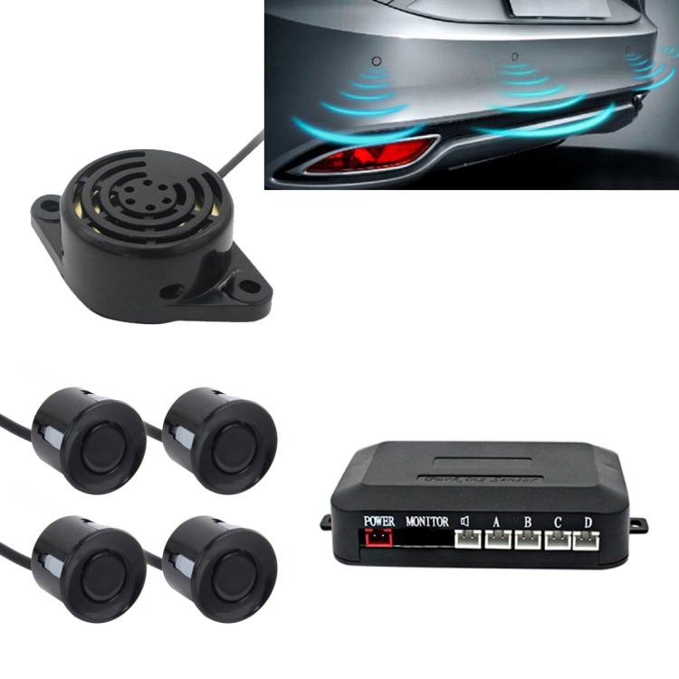 Kit sensori di parcheggio automatici con 4 sensori elettromagnetici nero 8055598010261 S-CAPS-0302 A1450